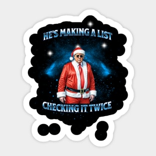 Donald Trump funny Christmas Sticker